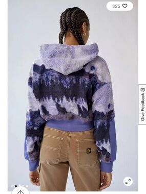 BDG Forest Sherpa Zip-up Hoodie